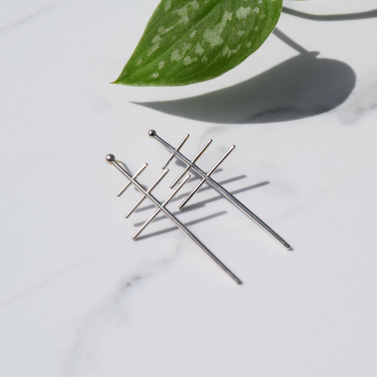 Triple Cross Earrings