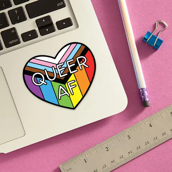 Queer Af Die Cut Sticker *pre-order* - Las Ofrendas 