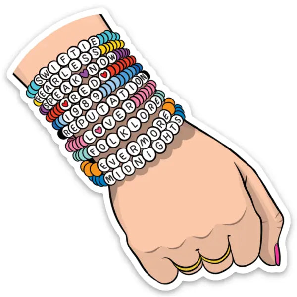 Taylor Swift Friendship Bracelets Die Cut Sticker *pre-order* - Las Ofrendas 