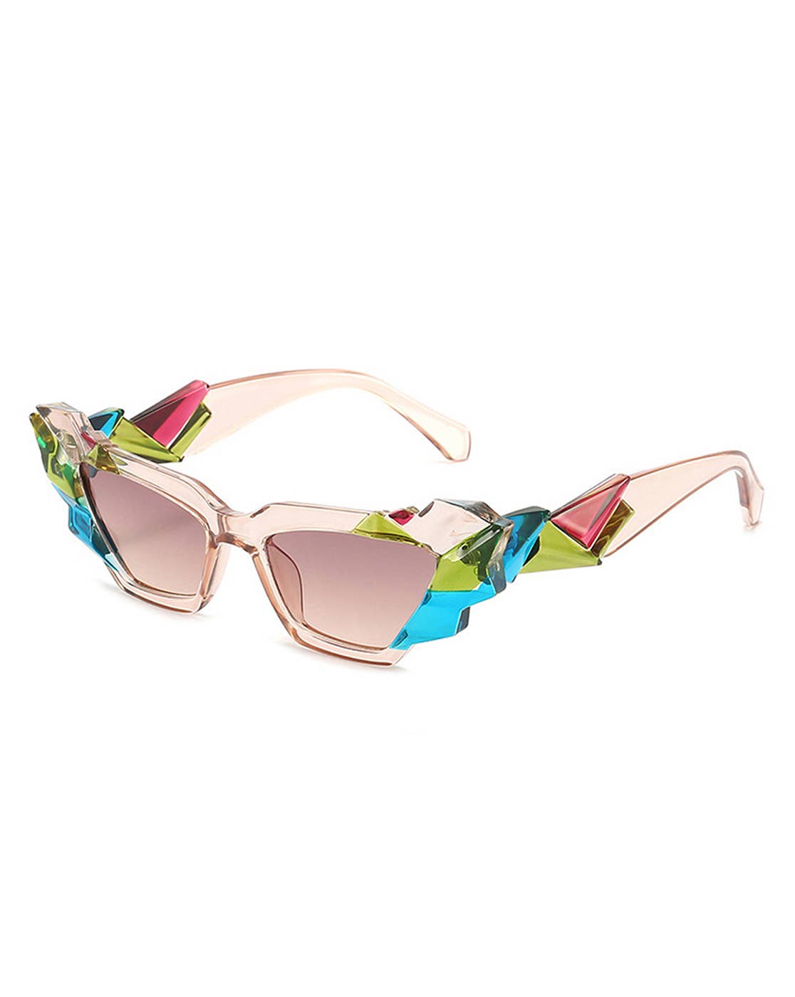 Women Geometric Irregular Cat Eye Fashion Sunglasses