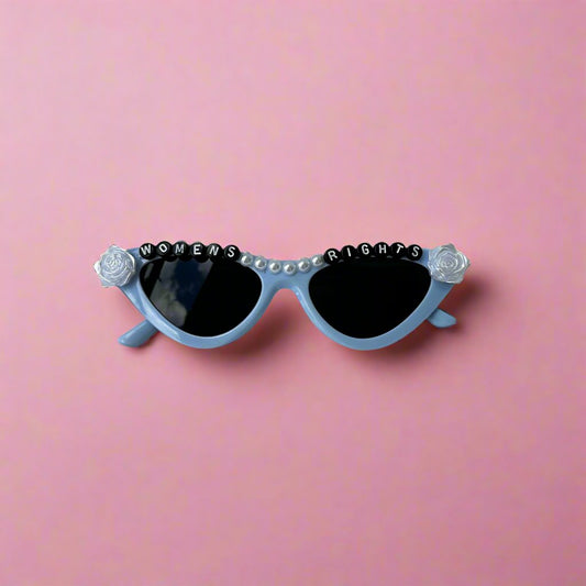 Adult Baby Blue Women's Rights Sunglasses