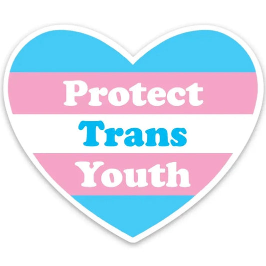 Protect Trans Youth Die Cut Sticker *pre-order* - Las Ofrendas 