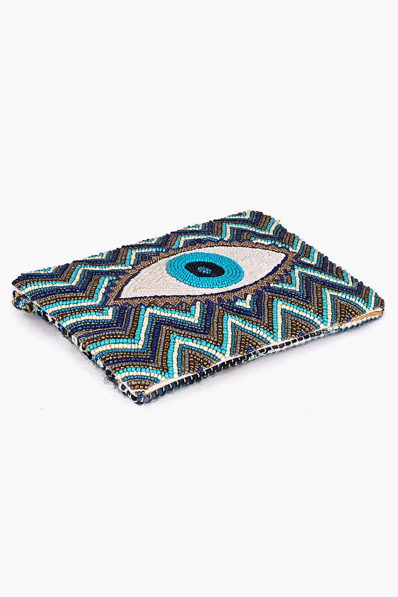 Grecian Nights Evil Eye Clutch