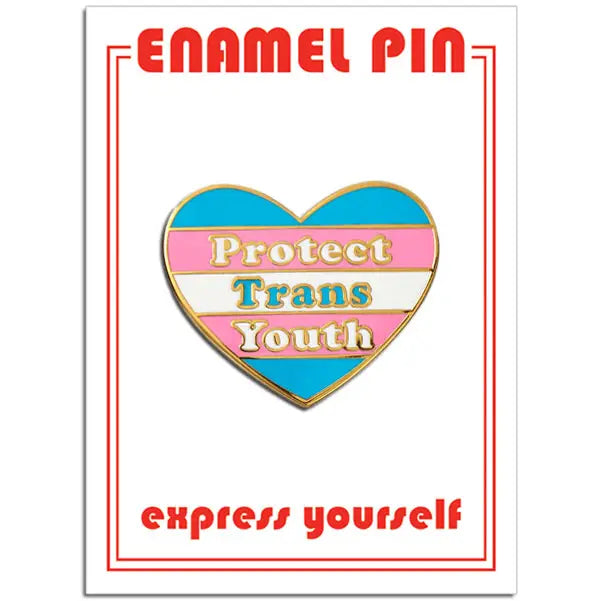 Protect Trans Youth Pin *pre-order* - Las Ofrendas 