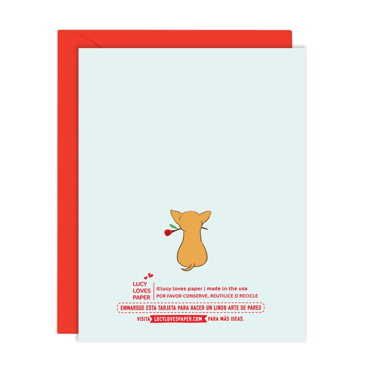 Te Adoro - Chihuahua Love Card in Spanish (A2)  *pre-order* - Las Ofrendas 