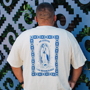 Me Llueven Las Bendiciones Azulejo Shirt - Las Ofrendas 