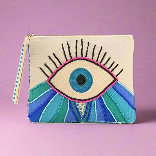 Wanderlust Evil Eye Clutch