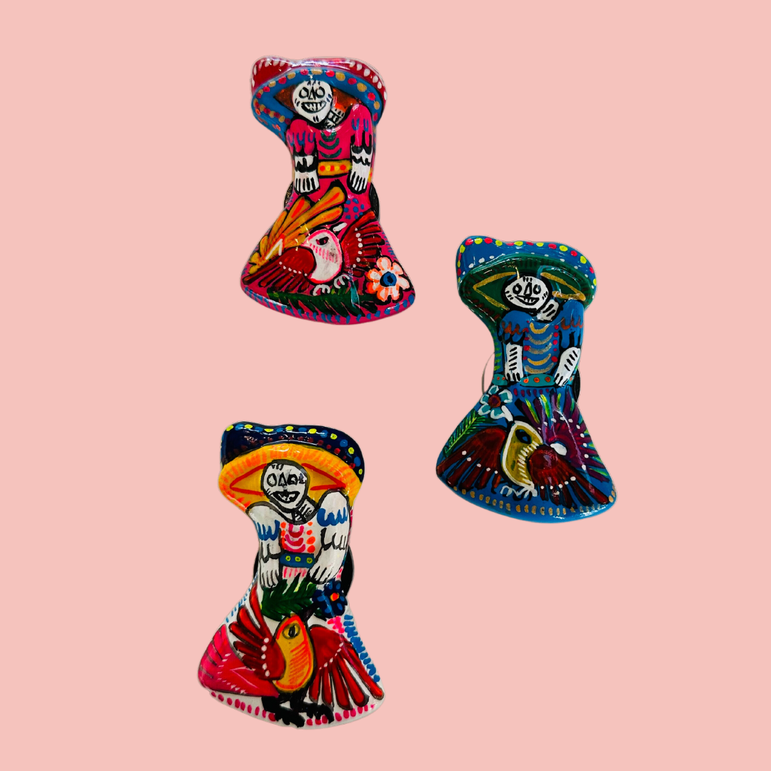 Assorted Catrina Dia de Los Muertos Magnets - Las Ofrendas 