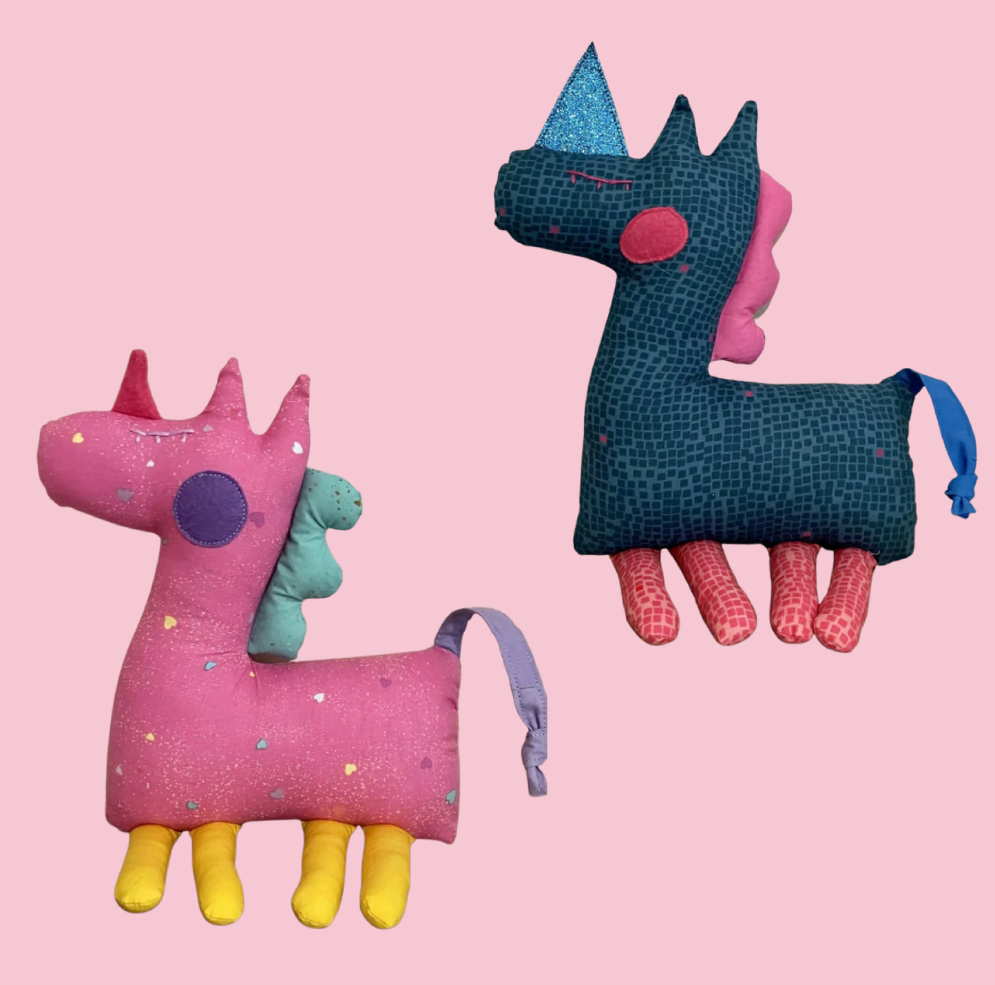 Pink or Blue Unicorn plushie