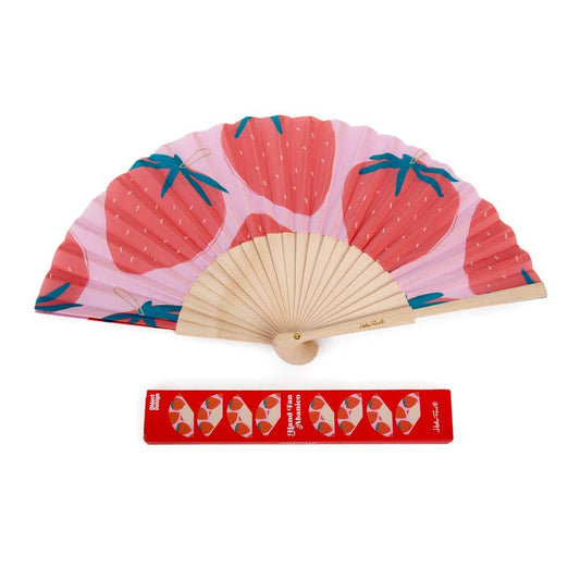 STRAWBERRY HAND FAN