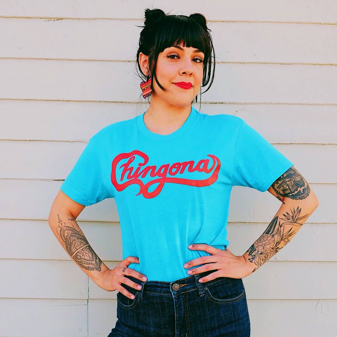 Unisex Chingona Turq Tee