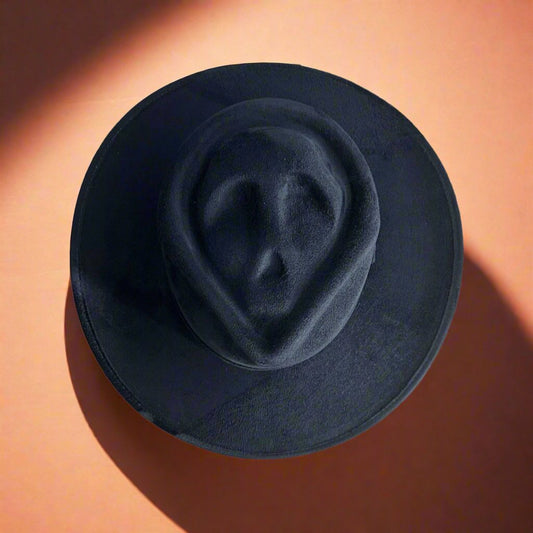 Skull-Billy Style Vegan Suede Hat