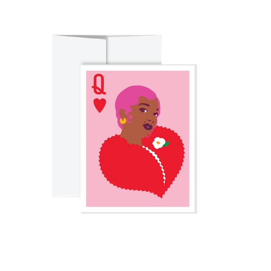 Greeting Card - Queen of Hearts - Las Ofrendas 