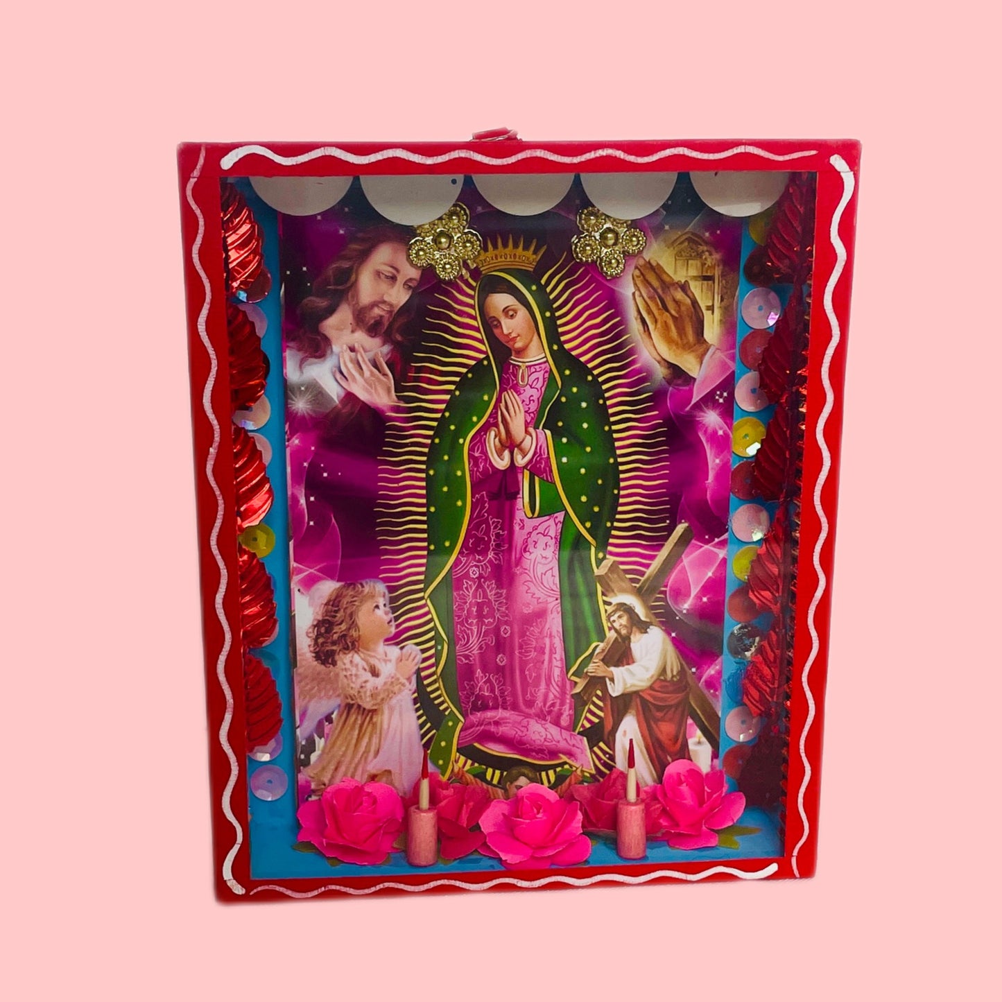 Large Lupe Altar (Multiple Colors Available!) - Las Ofrendas 