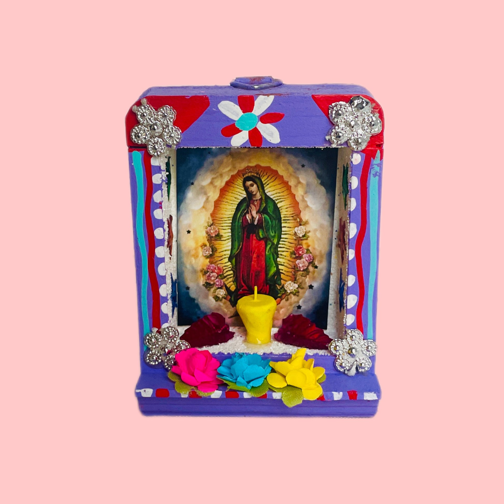 Mini Altar of Lupe (Multiple Colors Available!) - Las Ofrendas 