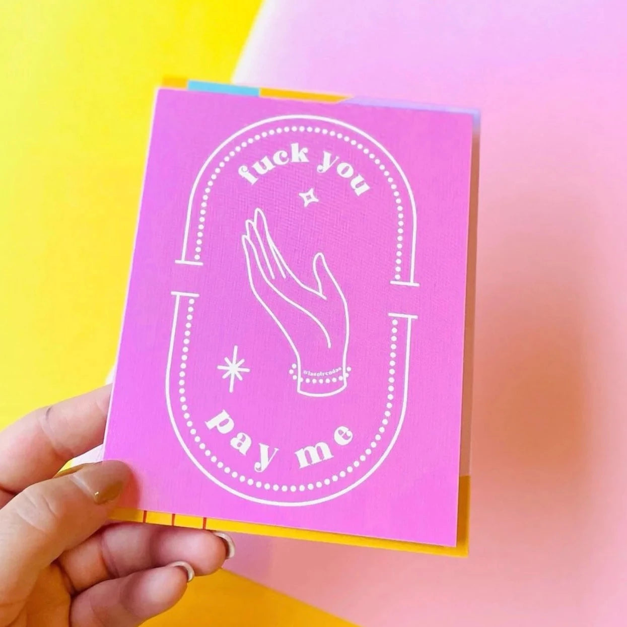 Fuck you, pay me Greeting Card - Las Ofrendas 