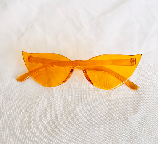 Yellow Clear Adult Sunglasses