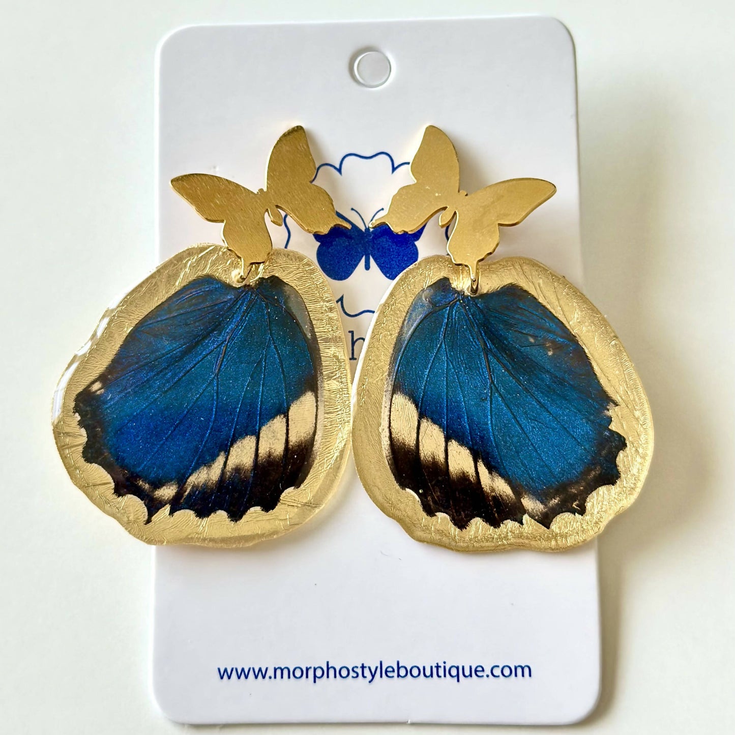Real Butterfly Earrings - Butterfly Post