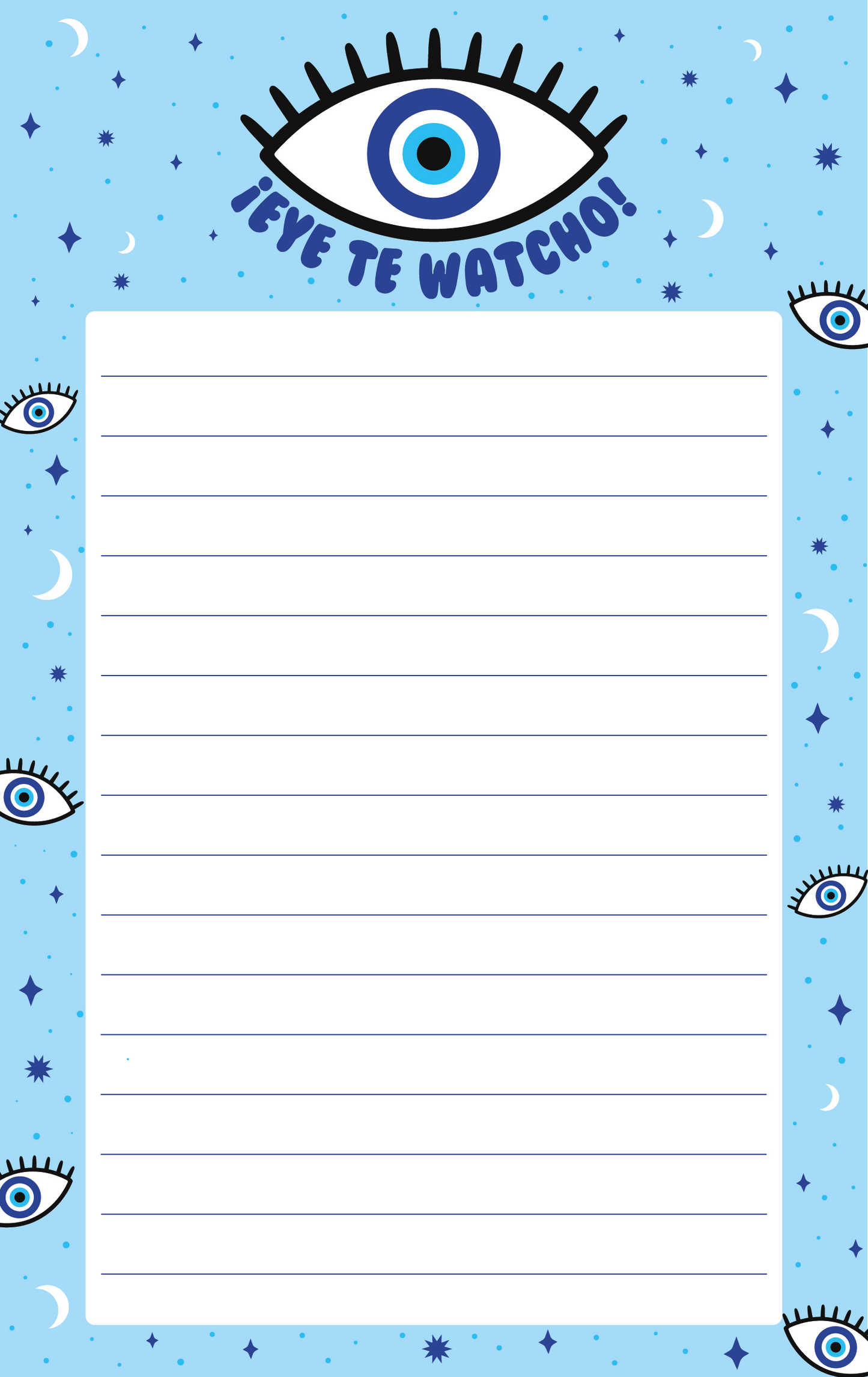 Eye te Watcho Notepad