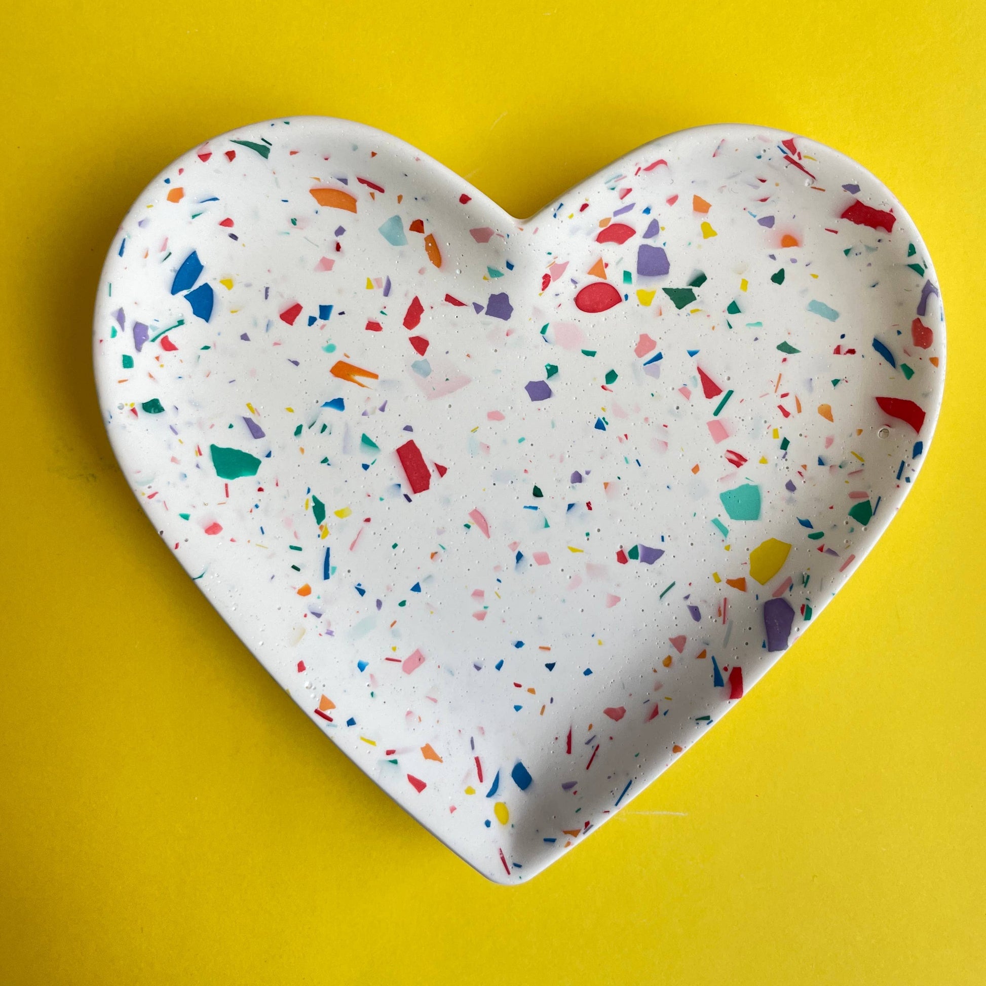 Confetti Terrazzo Heart Dish - Las Ofrendas 