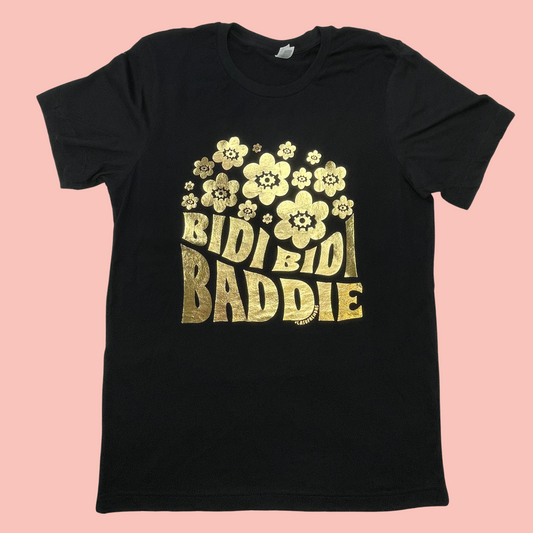 Bidi Bidi Baddie Black T Shirt - Las Ofrendas 