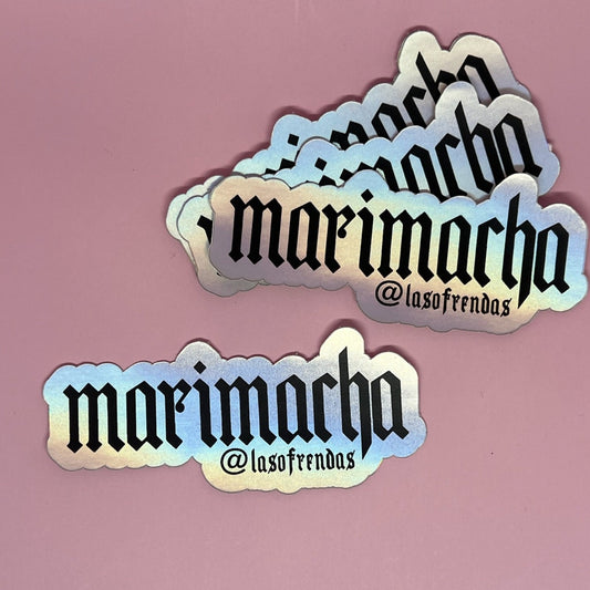 Marimacha holographic Sticker