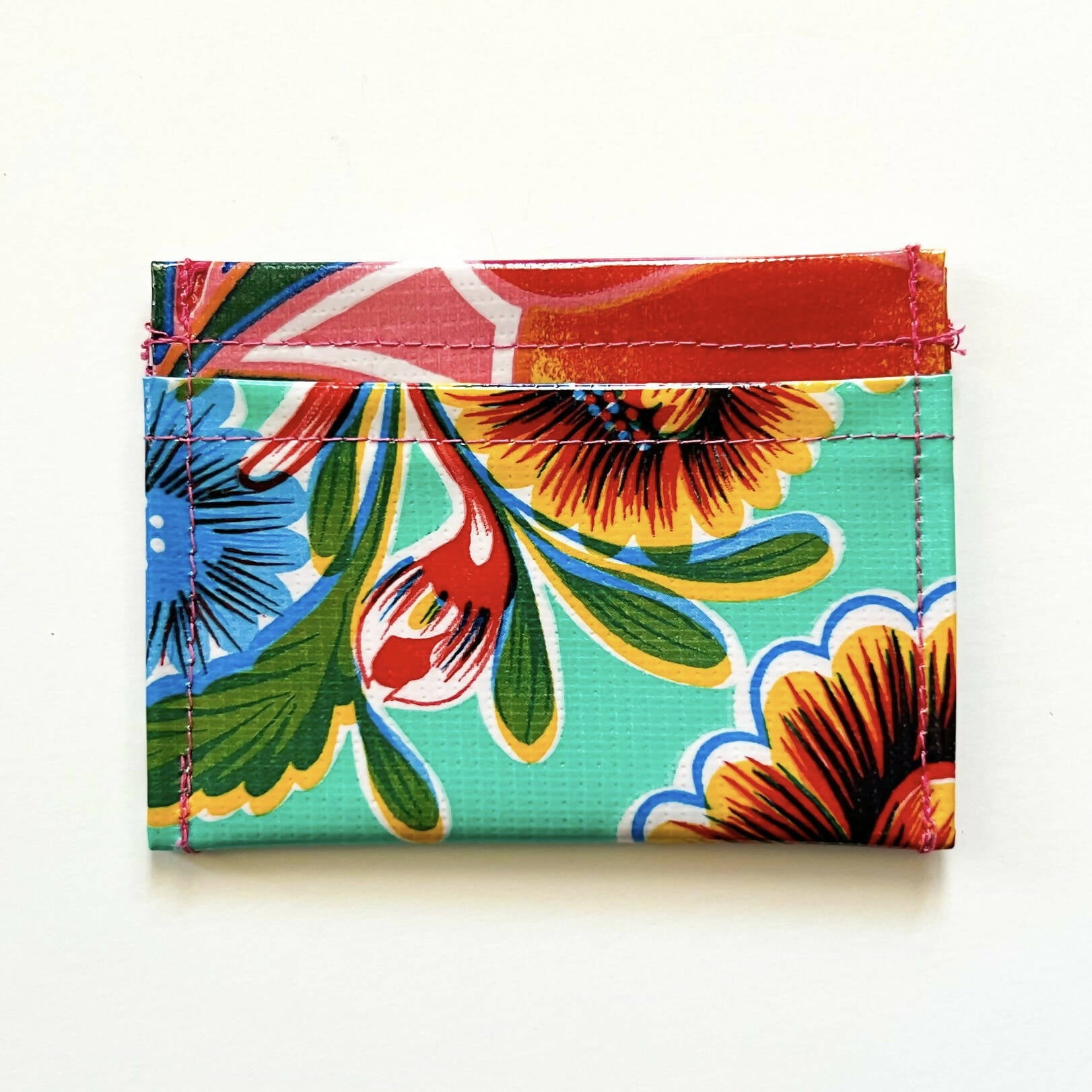 Oilcloth Minimalist Wallet - assorted colors - Las Ofrendas 
