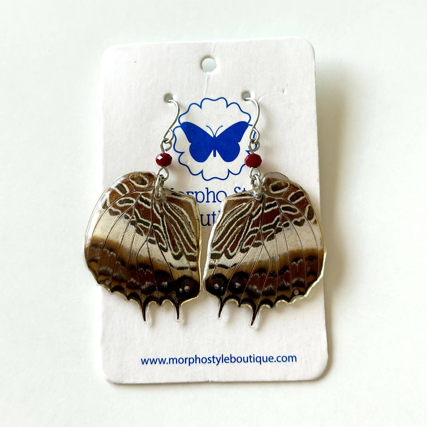 Real Butterfly Earrings - Hooks