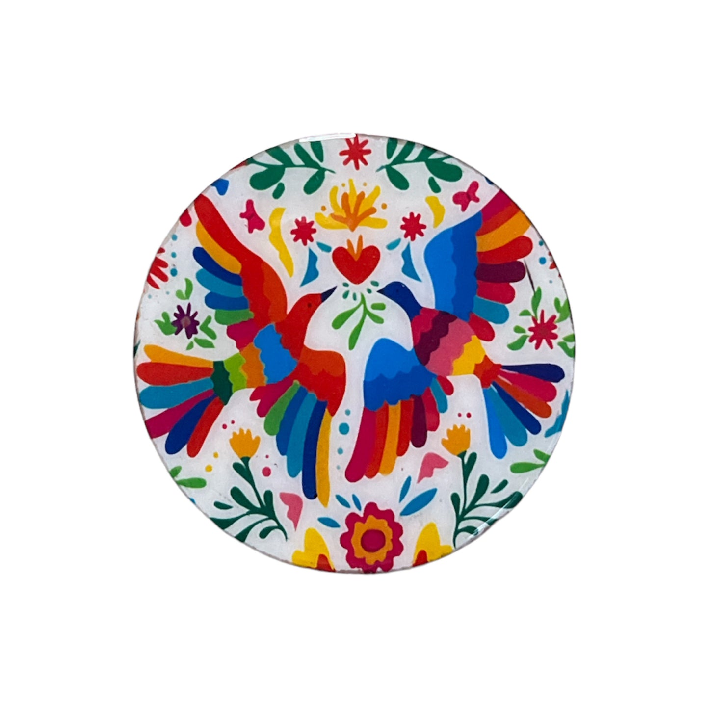 Colorful Bird Animal Flower Coasters 4 Pack
