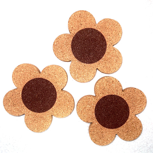 Cork Flower Coasters - Las Ofrendas 