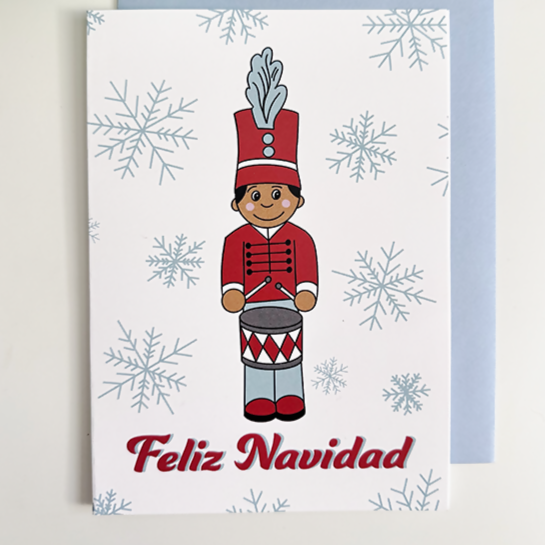 Little Drummer Niño Greeting Card - Las Ofrendas 