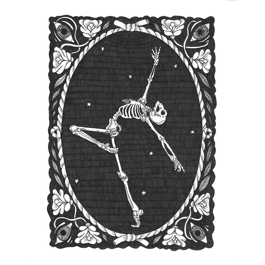 Skeleton Ballerina Print